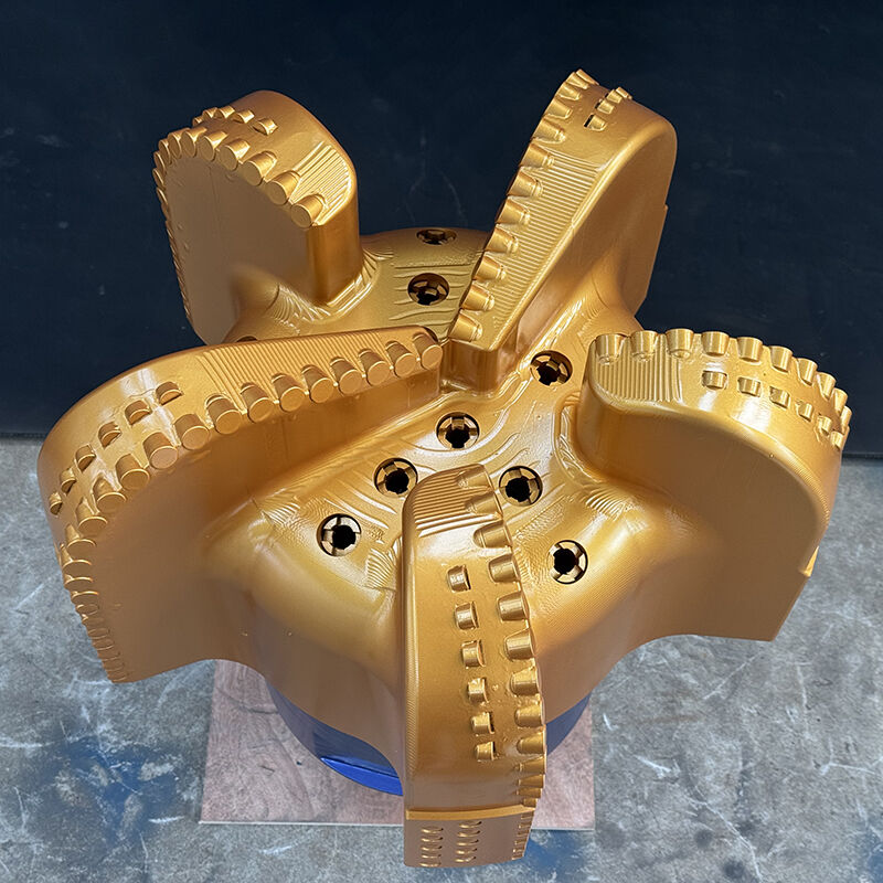 석유수 우물 5 블레이드 이중 열 커터 다이아몬드 PDC 시추 비트 판매용